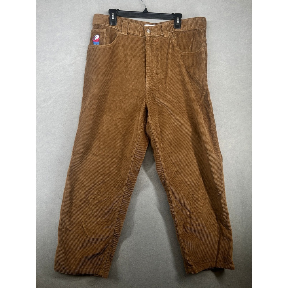 Polar Skate Co Big Boy Corduroy Pants Brass Brown Baggy Skate Trousers Mens L